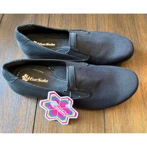 4EurSole Rocky Womens Black Comfort Loafers Slip On Shoes FP66105 Size 6M